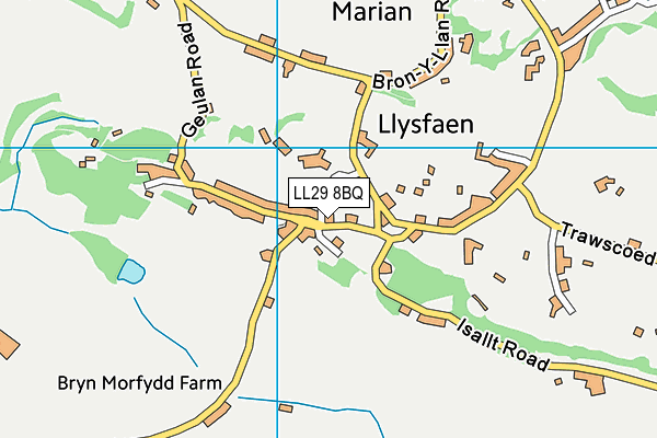 LL29 8BQ map - OS VectorMap District (Ordnance Survey) LL29 8BQ map - OS VectorMap District (Ordnance Survey)
