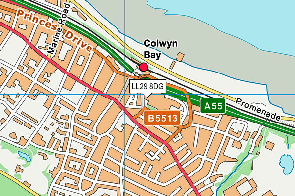 LL29 8DG map - OS VectorMap District (Ordnance Survey) LL29 8DG map - OS VectorMap District (Ordnance Survey)