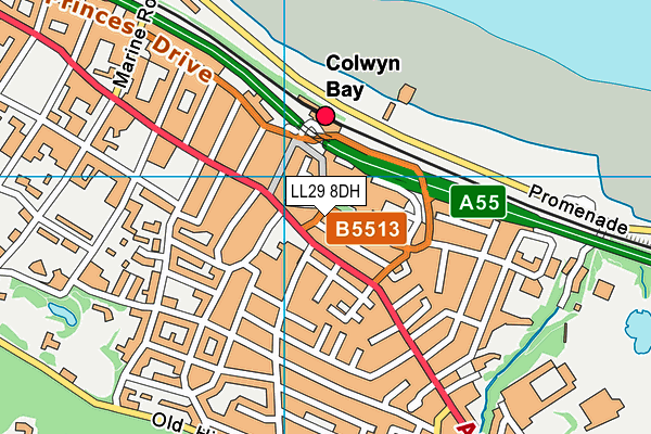 LL29 8DH map - OS VectorMap District (Ordnance Survey) LL29 8DH map - OS VectorMap District (Ordnance Survey)