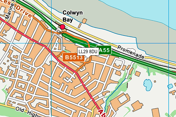 LL29 8DU map - OS VectorMap District (Ordnance Survey) LL29 8DU map - OS VectorMap District (Ordnance Survey)