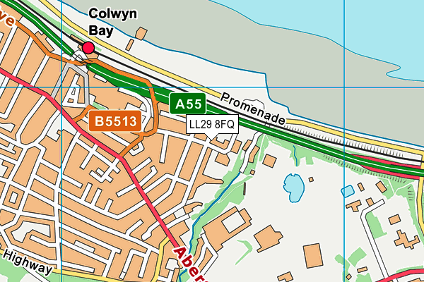 LL29 8FQ map - OS VectorMap District (Ordnance Survey) LL29 8FQ map - OS VectorMap District (Ordnance Survey)