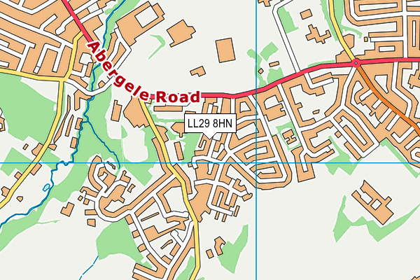 LL29 8HN map - OS VectorMap District (Ordnance Survey) LL29 8HN map - OS VectorMap District (Ordnance Survey)