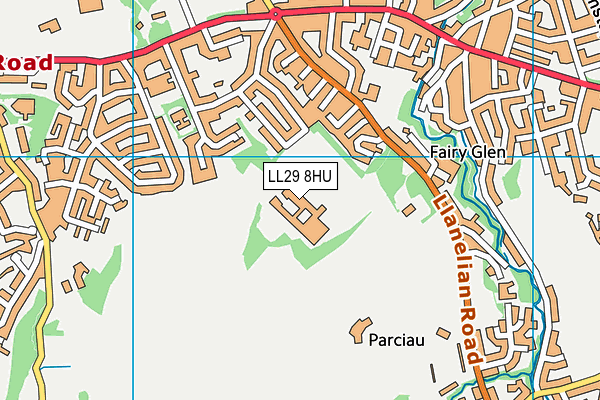 LL29 8HU map - OS VectorMap District (Ordnance Survey) LL29 8HU map - OS VectorMap District (Ordnance Survey)