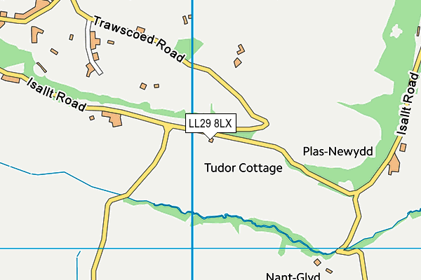LL29 8LX map - OS VectorMap District (Ordnance Survey) LL29 8LX map - OS VectorMap District (Ordnance Survey)