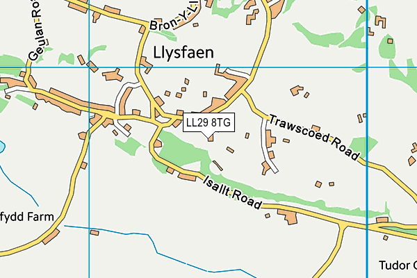 LL29 8TG map - OS VectorMap District (Ordnance Survey) LL29 8TG map - OS VectorMap District (Ordnance Survey)