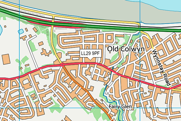 LL29 9PF map - OS VectorMap District (Ordnance Survey) LL29 9PF map - OS VectorMap District (Ordnance Survey)