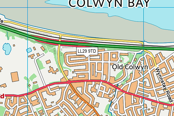 LL29 9TD map - OS VectorMap District (Ordnance Survey) LL29 9TD map - OS VectorMap District (Ordnance Survey)