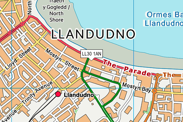 LL30 1AN map - OS VectorMap District (Ordnance Survey) LL30 1AN map - OS VectorMap District (Ordnance Survey)
