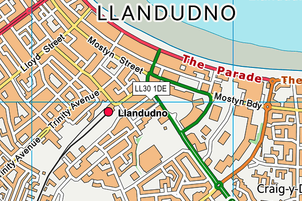 LL30 1DE map - OS VectorMap District (Ordnance Survey) LL30 1DE map - OS VectorMap District (Ordnance Survey)