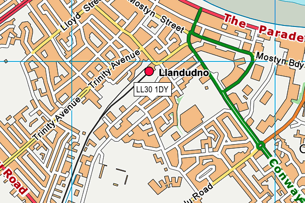 LL30 1DY map - OS VectorMap District (Ordnance Survey) LL30 1DY map - OS VectorMap District (Ordnance Survey)