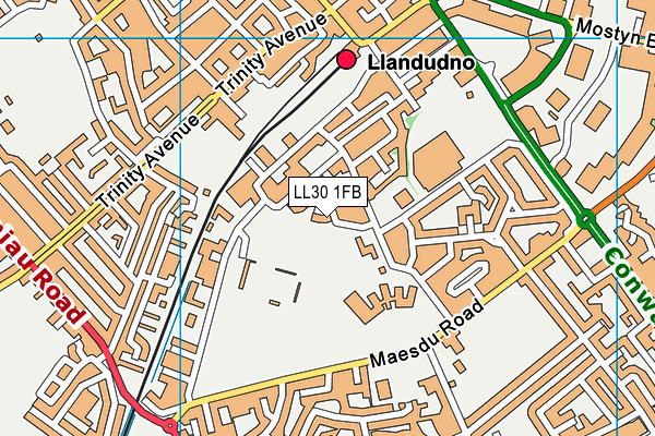 LL30 1FB map - OS VectorMap District (Ordnance Survey) LL30 1FB map - OS VectorMap District (Ordnance Survey)