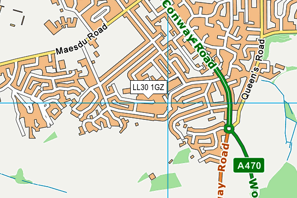 LL30 1GZ map - OS VectorMap District (Ordnance Survey) LL30 1GZ map - OS VectorMap District (Ordnance Survey)