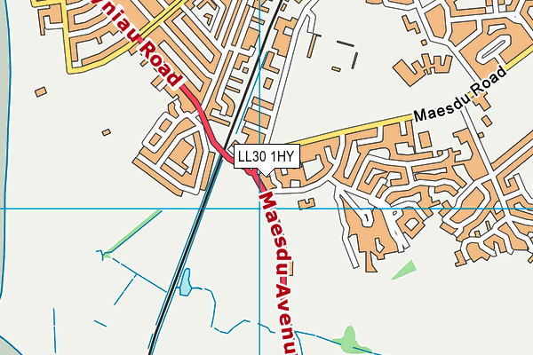LL30 1HY map - OS VectorMap District (Ordnance Survey) LL30 1HY map - OS VectorMap District (Ordnance Survey)