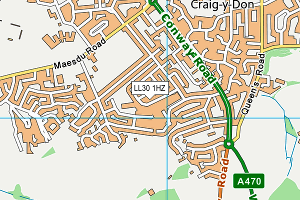 LL30 1HZ map - OS VectorMap District (Ordnance Survey) LL30 1HZ map - OS VectorMap District (Ordnance Survey)
