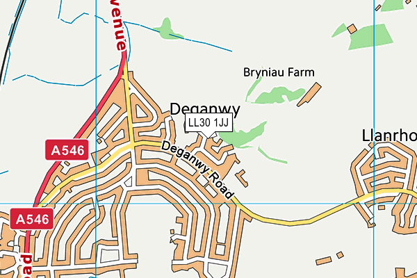 LL30 1JJ map - OS VectorMap District (Ordnance Survey) LL30 1JJ map - OS VectorMap District (Ordnance Survey)