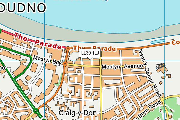 LL30 1LJ map - OS VectorMap District (Ordnance Survey) LL30 1LJ map - OS VectorMap District (Ordnance Survey)