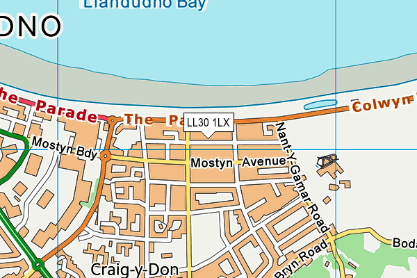 LL30 1LX map - OS VectorMap District (Ordnance Survey) LL30 1LX map - OS VectorMap District (Ordnance Survey)