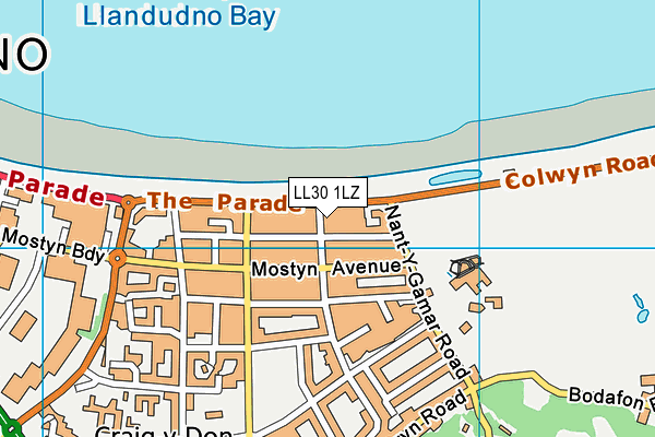 LL30 1LZ map - OS VectorMap District (Ordnance Survey) LL30 1LZ map - OS VectorMap District (Ordnance Survey)