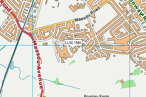 LL30 1NN map - OS VectorMap District (Ordnance Survey) LL30 1NN map - OS VectorMap District (Ordnance Survey)
