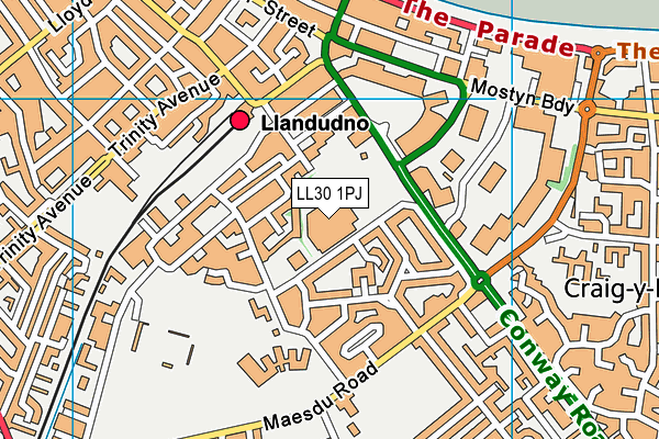 LL30 1PJ map - OS VectorMap District (Ordnance Survey) LL30 1PJ map - OS VectorMap District (Ordnance Survey)