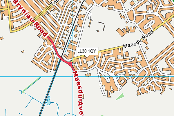 LL30 1QY map - OS VectorMap District (Ordnance Survey) LL30 1QY map - OS VectorMap District (Ordnance Survey)