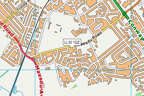 LL30 1QZ map - OS VectorMap District (Ordnance Survey) LL30 1QZ map - OS VectorMap District (Ordnance Survey)