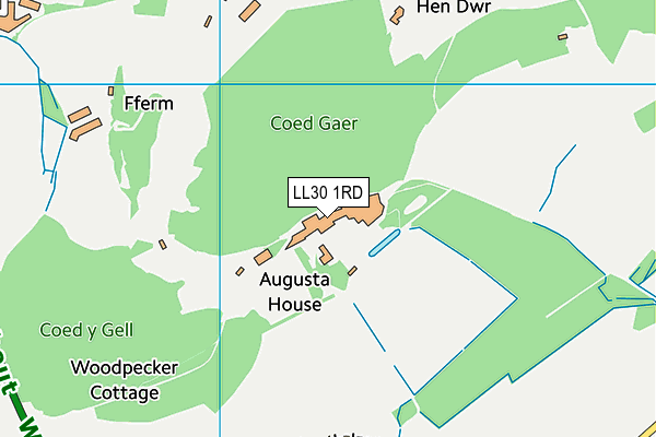 LL30 1RD map - OS VectorMap District (Ordnance Survey) LL30 1RD map - OS VectorMap District (Ordnance Survey)