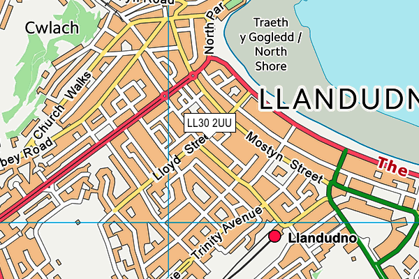 LL30 2UU map - OS VectorMap District (Ordnance Survey) LL30 2UU map - OS VectorMap District (Ordnance Survey)