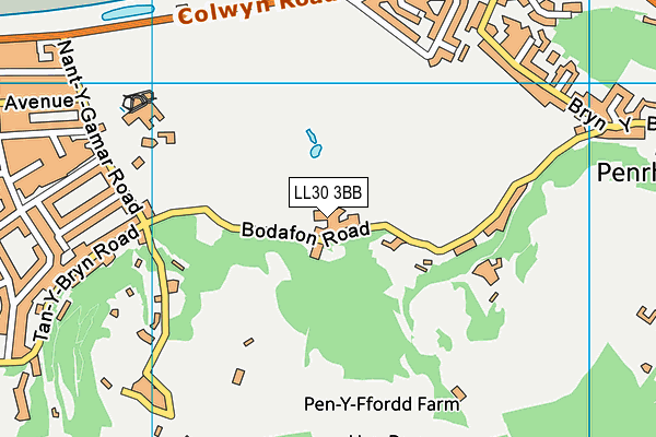 LL30 3BB map - OS VectorMap District (Ordnance Survey) LL30 3BB map - OS VectorMap District (Ordnance Survey)