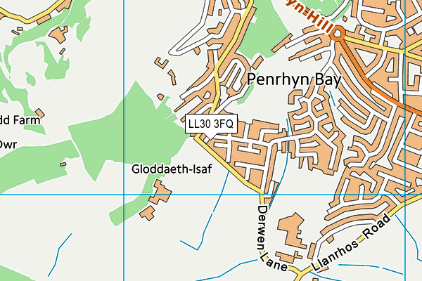 LL30 3FQ map - OS VectorMap District (Ordnance Survey) LL30 3FQ map - OS VectorMap District (Ordnance Survey)
