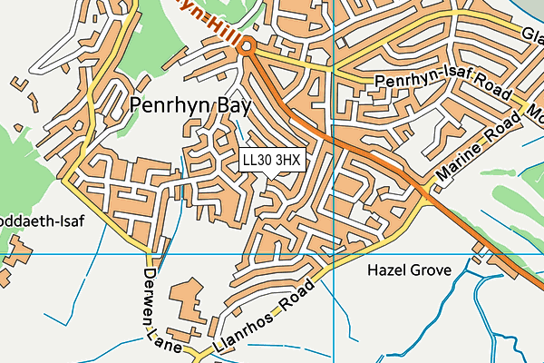 LL30 3HX map - OS VectorMap District (Ordnance Survey) LL30 3HX map - OS VectorMap District (Ordnance Survey)