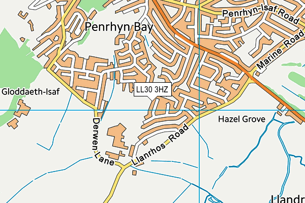 LL30 3HZ map - OS VectorMap District (Ordnance Survey) LL30 3HZ map - OS VectorMap District (Ordnance Survey)