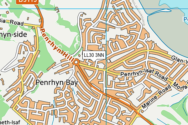 LL30 3NN map - OS VectorMap District (Ordnance Survey) LL30 3NN map - OS VectorMap District (Ordnance Survey)