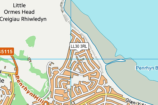 LL30 3RL map - OS VectorMap District (Ordnance Survey) LL30 3RL map - OS VectorMap District (Ordnance Survey)