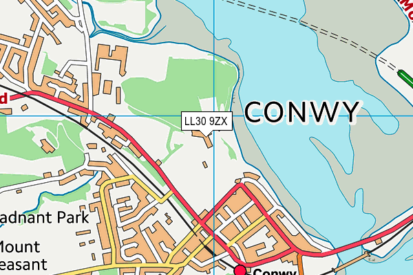 LL30 9ZX map - OS VectorMap District (Ordnance Survey) LL30 9ZX map - OS VectorMap District (Ordnance Survey)