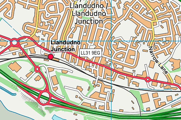 LL31 9EG map - OS VectorMap District (Ordnance Survey) LL31 9EG map - OS VectorMap District (Ordnance Survey)