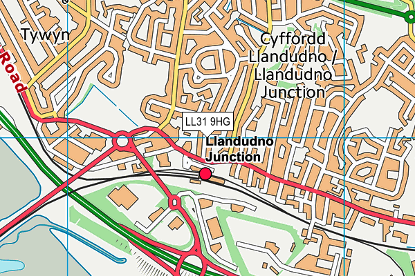 LL31 9HG map - OS VectorMap District (Ordnance Survey)