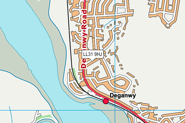LL31 9HJ map - OS VectorMap District (Ordnance Survey) LL31 9HJ map - OS VectorMap District (Ordnance Survey)