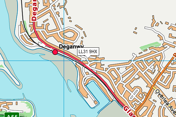 LL31 9HX map - OS VectorMap District (Ordnance Survey) LL31 9HX map - OS VectorMap District (Ordnance Survey)