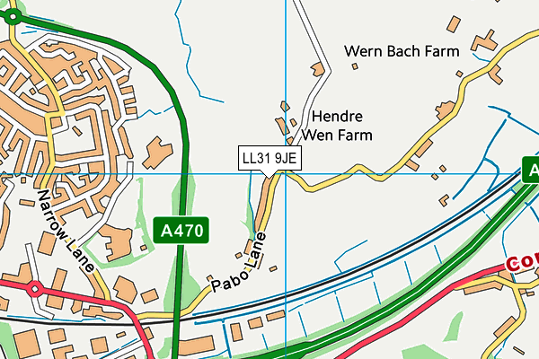 LL31 9JE map - OS VectorMap District (Ordnance Survey)