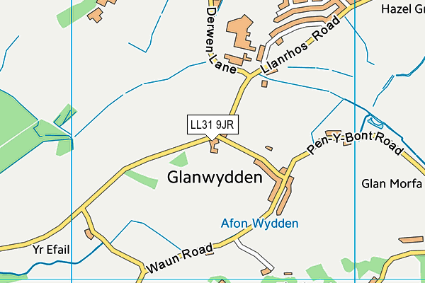 LL31 9JR map - OS VectorMap District (Ordnance Survey)