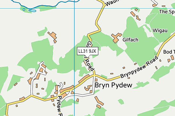 LL31 9JX map - OS VectorMap District (Ordnance Survey) LL31 9JX map - OS VectorMap District (Ordnance Survey)