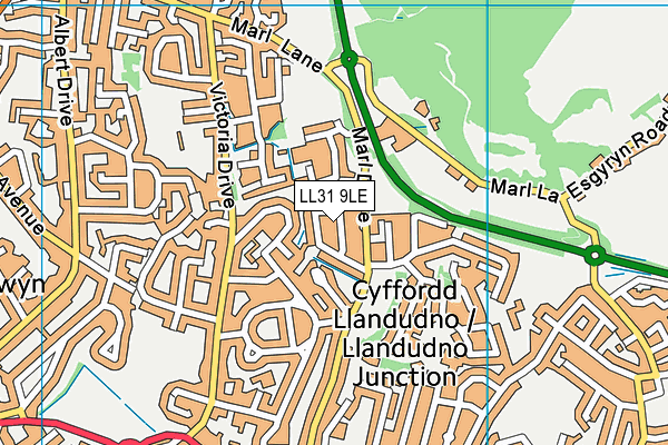 LL31 9LE map - OS VectorMap District (Ordnance Survey) LL31 9LE map - OS VectorMap District (Ordnance Survey)