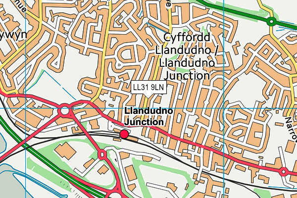 LL31 9LN map - OS VectorMap District (Ordnance Survey) LL31 9LN map - OS VectorMap District (Ordnance Survey)