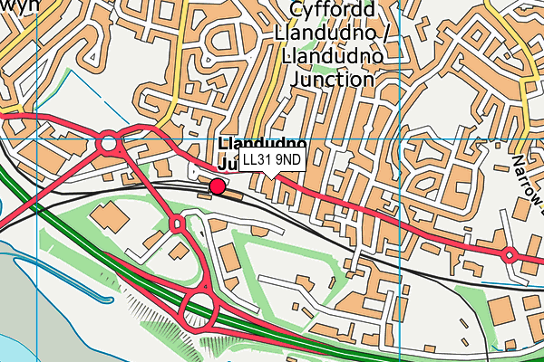 LL31 9ND map - OS VectorMap District (Ordnance Survey) LL31 9ND map - OS VectorMap District (Ordnance Survey)