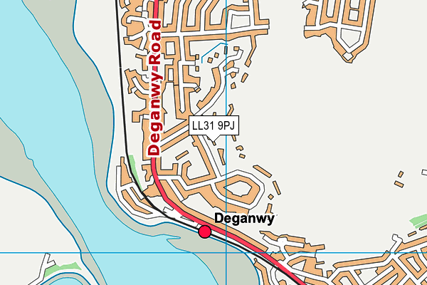 LL31 9PJ map - OS VectorMap District (Ordnance Survey) LL31 9PJ map - OS VectorMap District (Ordnance Survey)