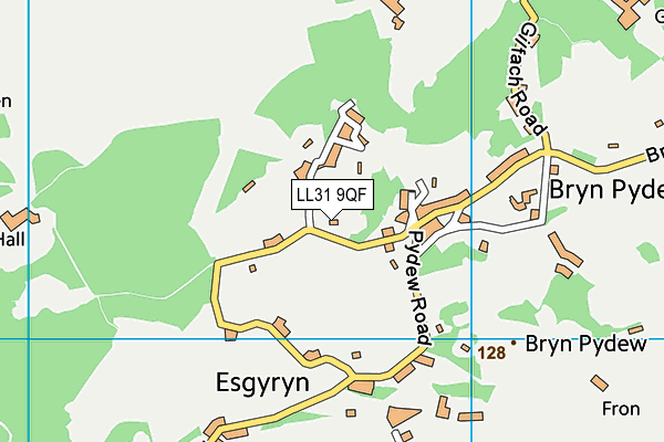 LL31 9QF map - OS VectorMap District (Ordnance Survey) LL31 9QF map - OS VectorMap District (Ordnance Survey)