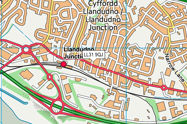 LL31 9QJ map - OS VectorMap District (Ordnance Survey) LL31 9QJ map - OS VectorMap District (Ordnance Survey)