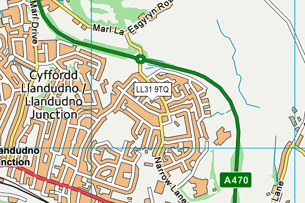 LL31 9TQ map - OS VectorMap District (Ordnance Survey) LL31 9TQ map - OS VectorMap District (Ordnance Survey)