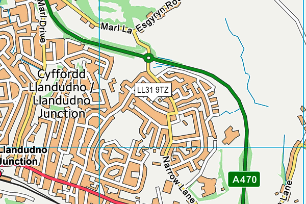 LL31 9TZ map - OS VectorMap District (Ordnance Survey) LL31 9TZ map - OS VectorMap District (Ordnance Survey)